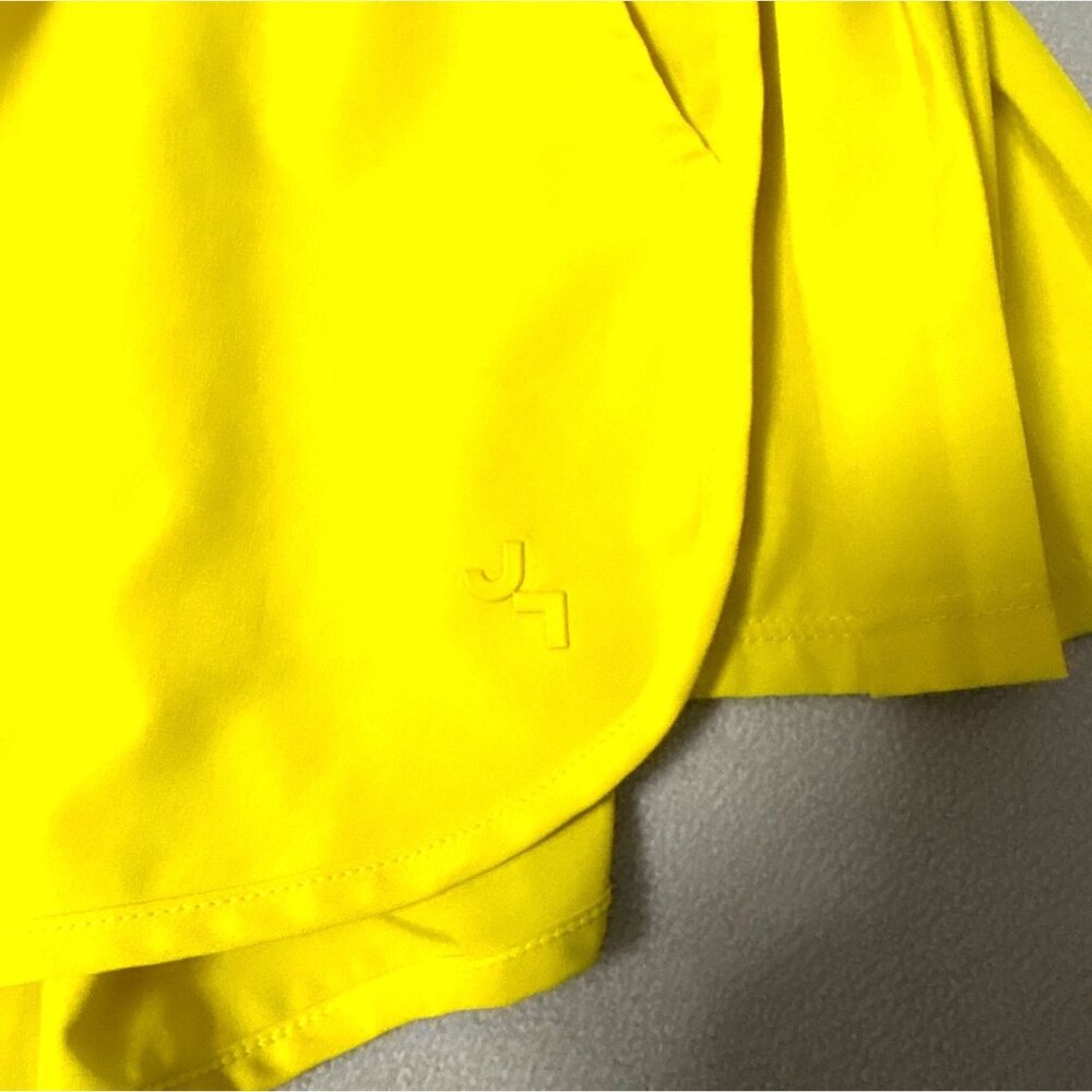 JoyLab Womens Yellow Athletic Running Shorts W/ Built-In Liner & Elastic Waistba - Picture 2 of 7